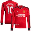 Camisola Manchester United Rashford 10 Manga Comprida Homen Equipamento 1ª 23/24